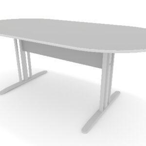 Mesa reunião oval Cinza