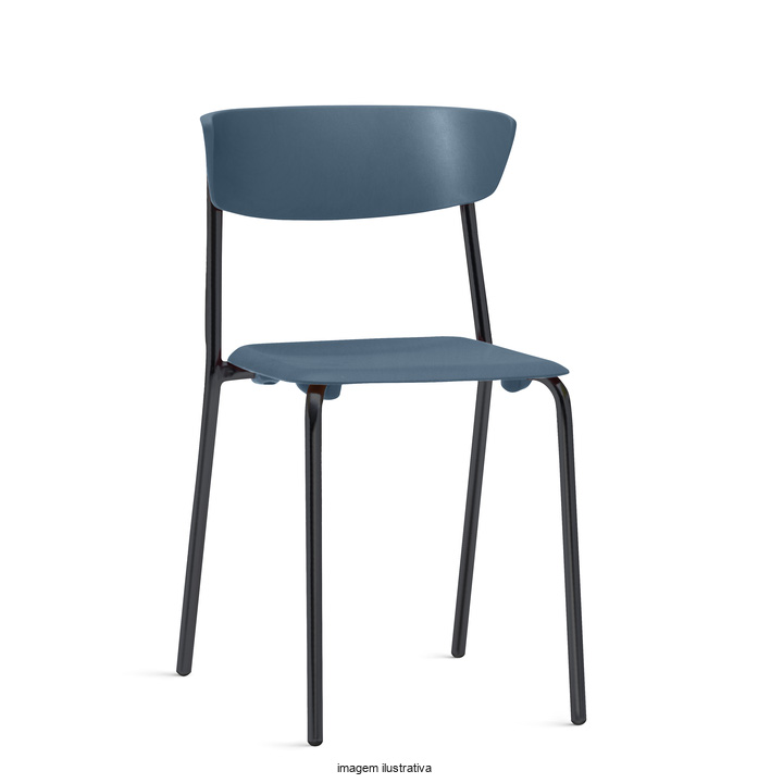 Cadeira plástica BIT para uso múltiplo e coletividade